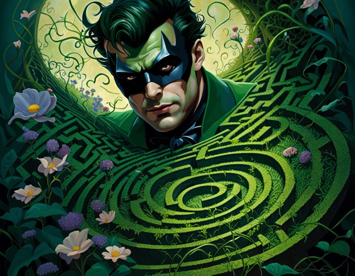 Overgrown Labyrinth Maze Concept Art