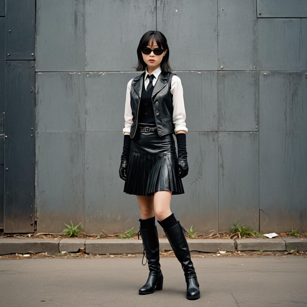 Gogo Yubari High-Fashion Photo in Avant-Garde Style