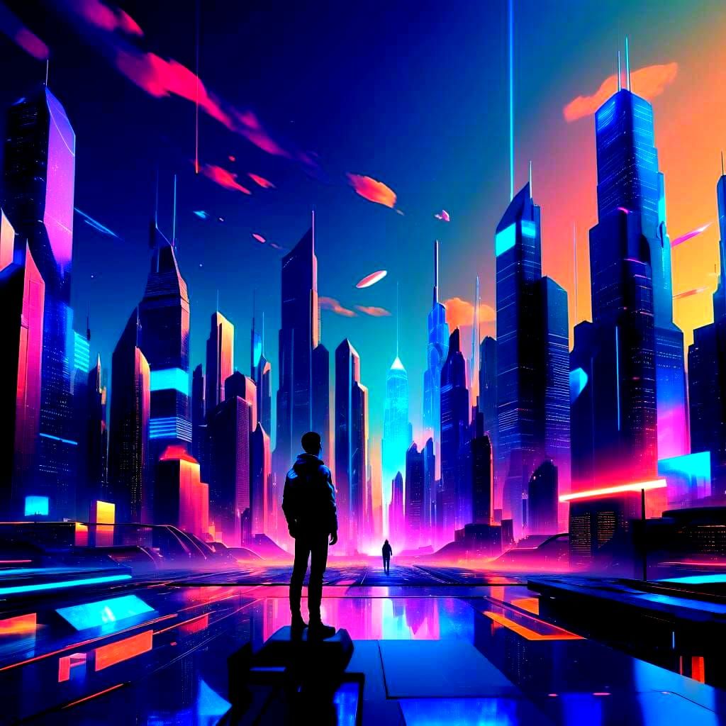 Surreal Utopian Dreamscape in 3D Rendering