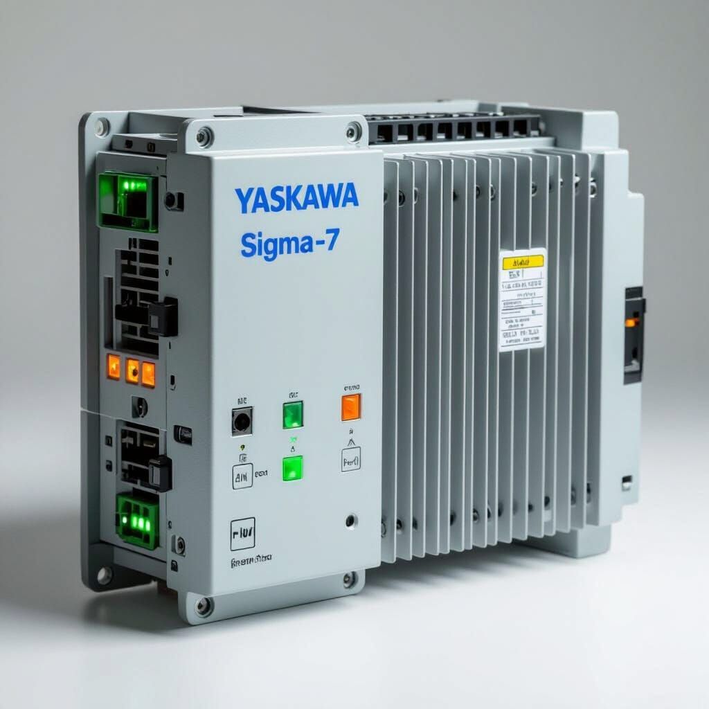 Yaskawa Sigma-7 Servo Motor Driver in Photorealistic Style