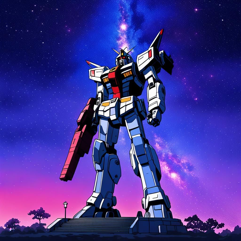 Starry Sky Tower of Gods with Mecha Elements