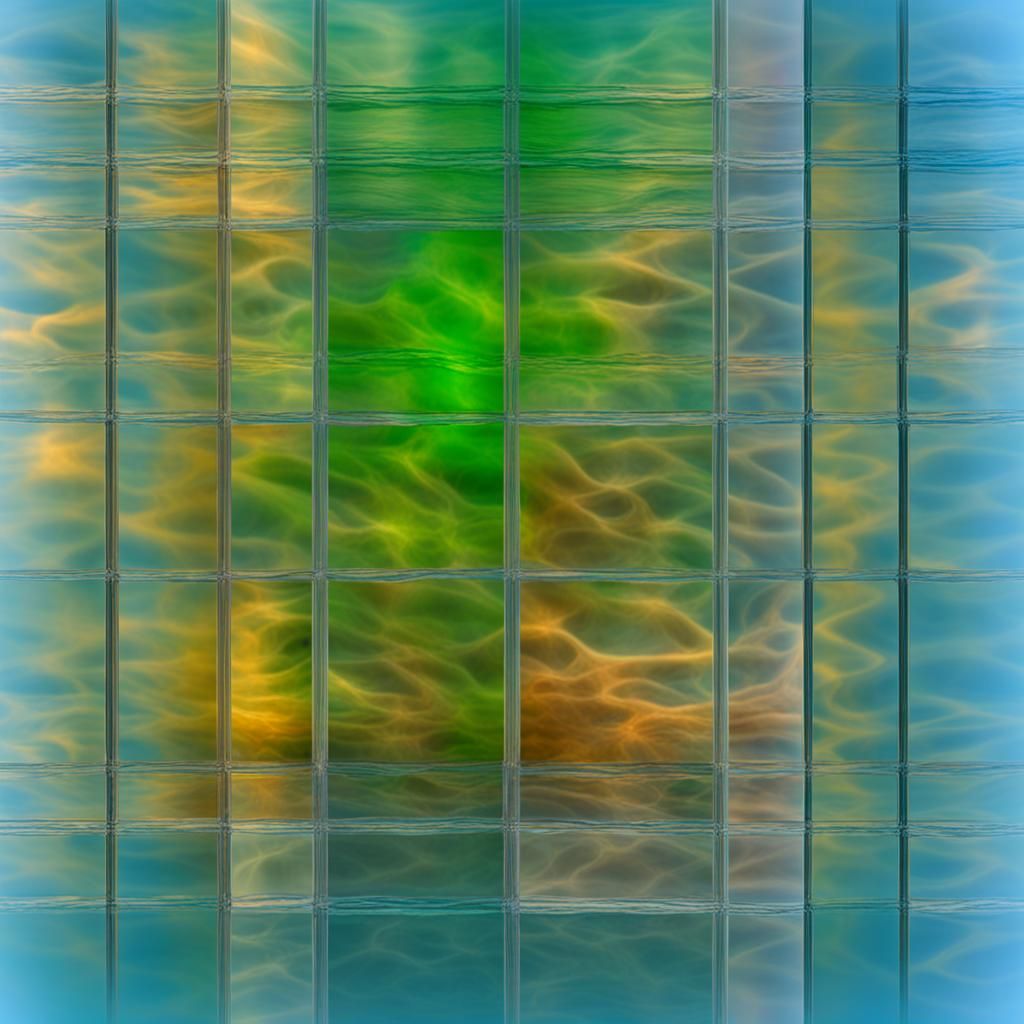 Underwater Amoeba with Iridescent Caustics