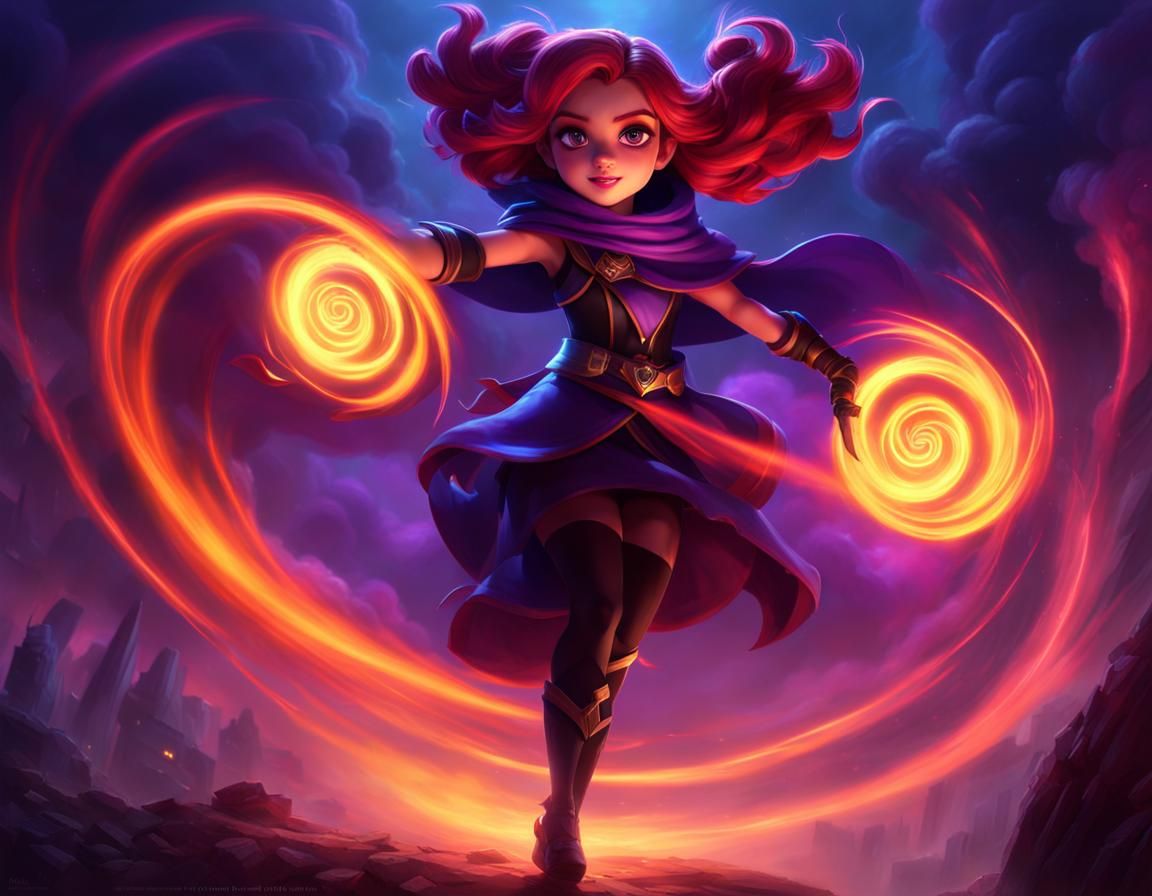 League of legends, Annie, The Dark Child ,her shadow dark an...