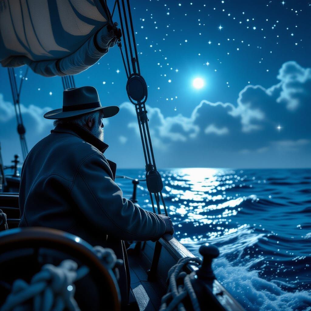 Stellar Sailor Navigating Starry Seas