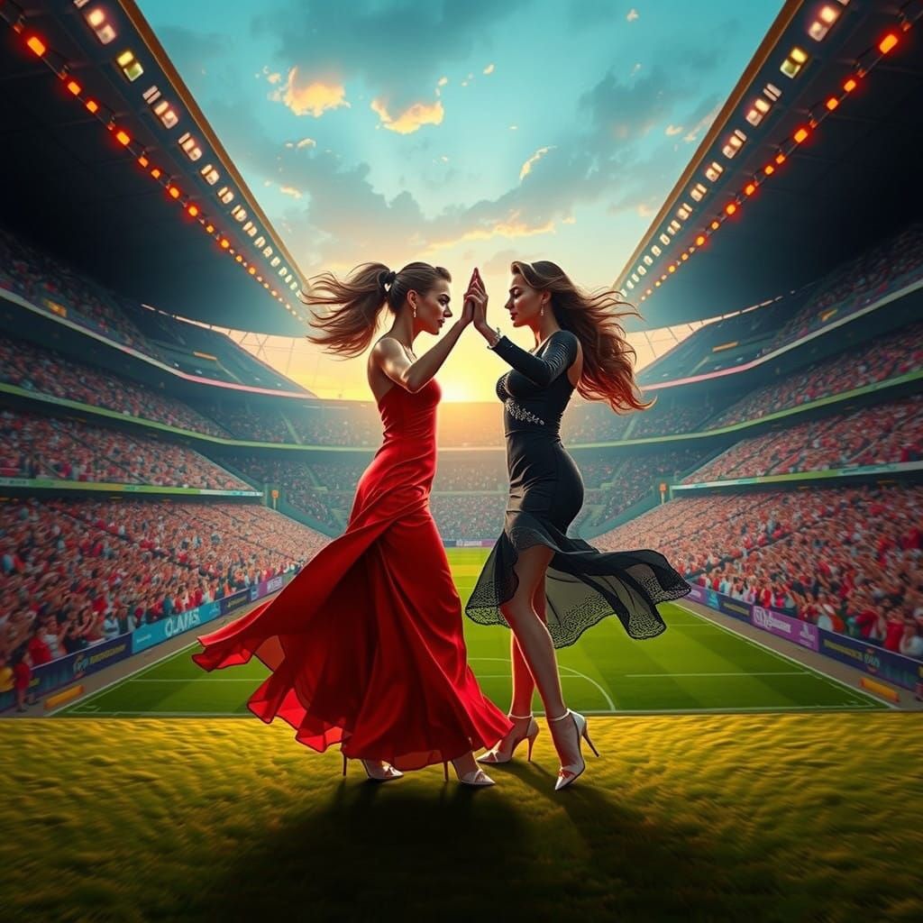 Argentine Tango Dancers Enchant a Stadium of Cheering Specta...