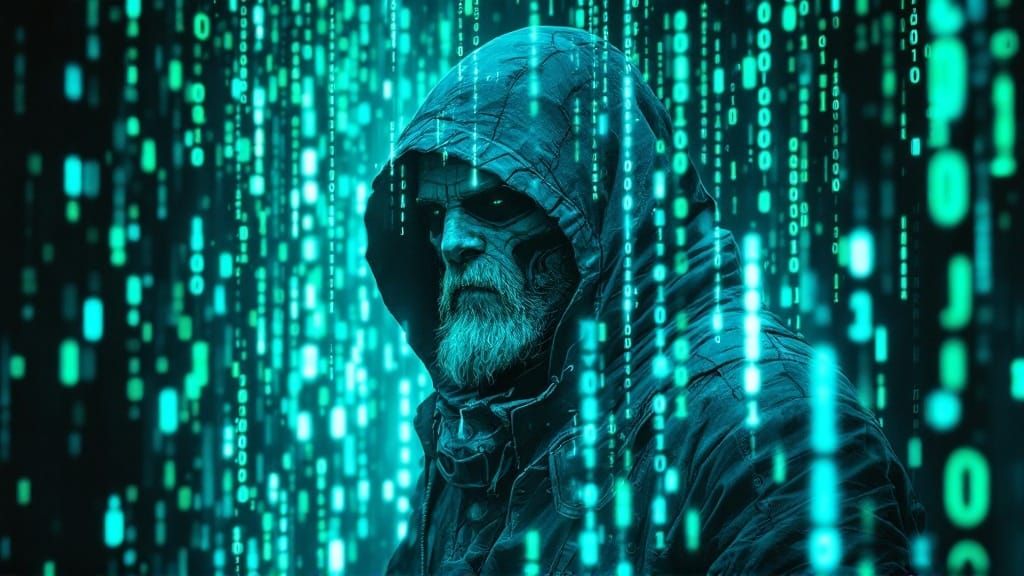 Cyberpunk Matrix Code Unfolds