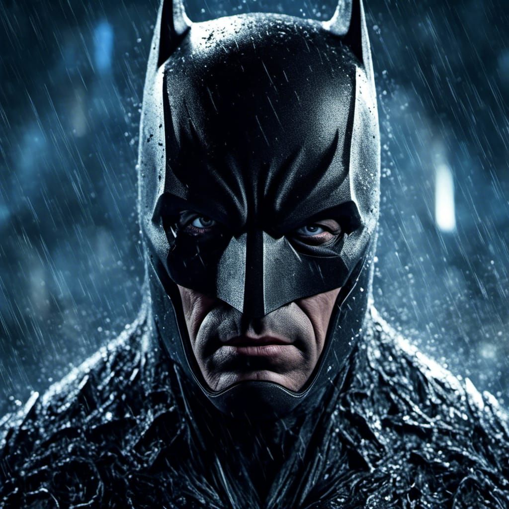 Hyperrealistic Batman Portrait in 8k