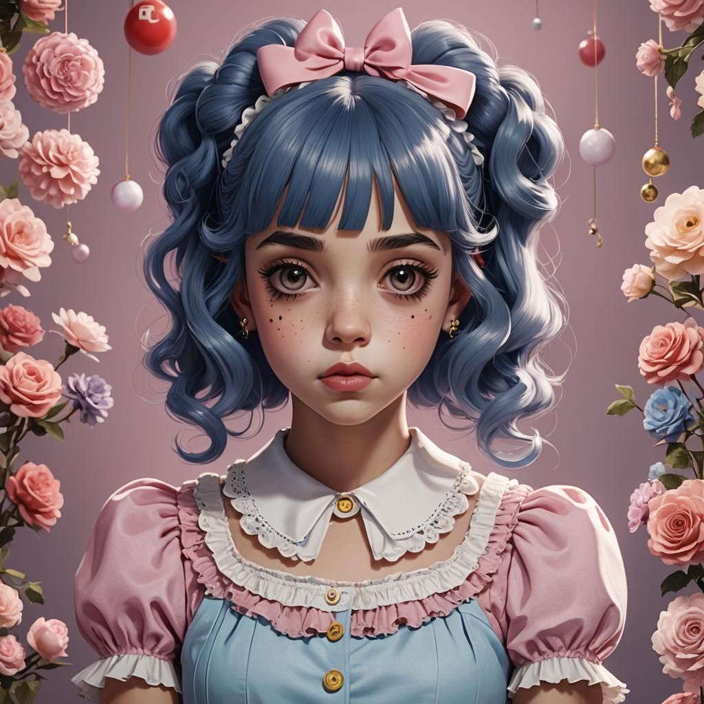 Melanie Martinez in Detailed 3D Anime Art
