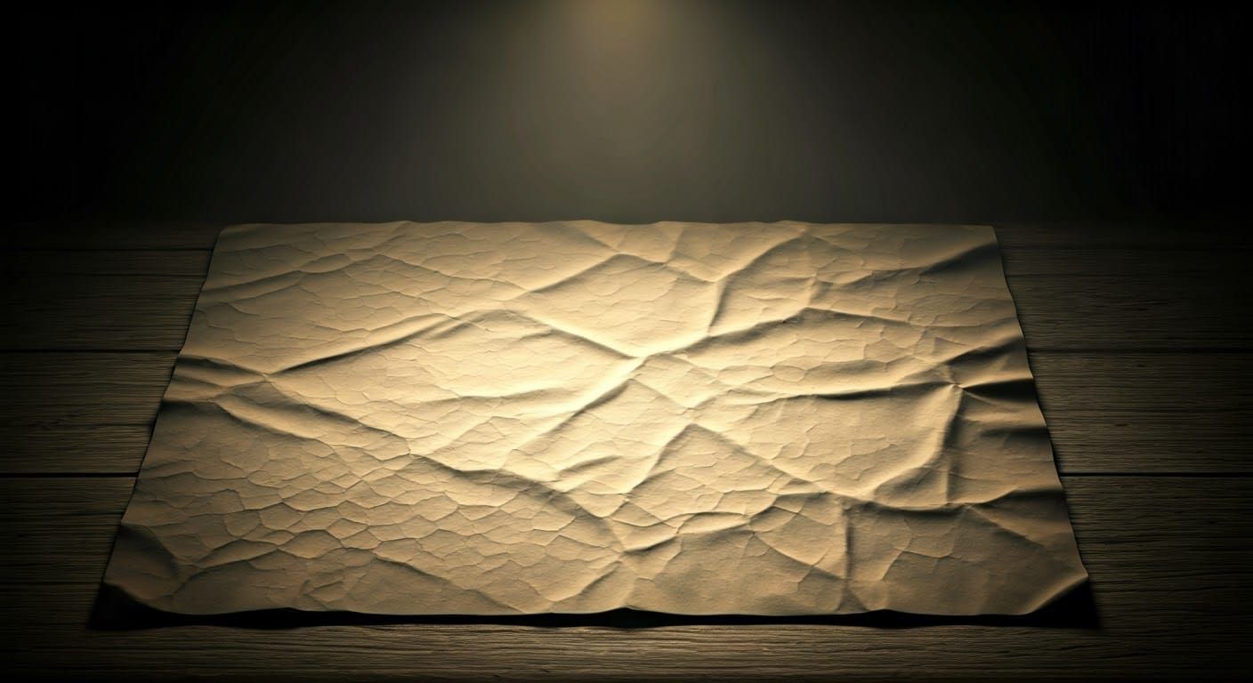 Vintage Paper Masterpiece in Moody, Atmospheric Light