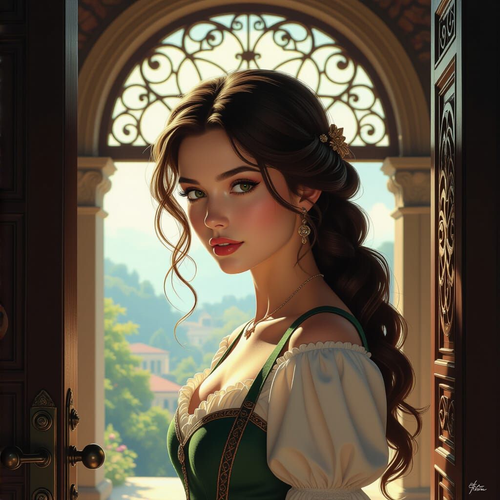 Fantasy Portrait with Dynamic Lighting