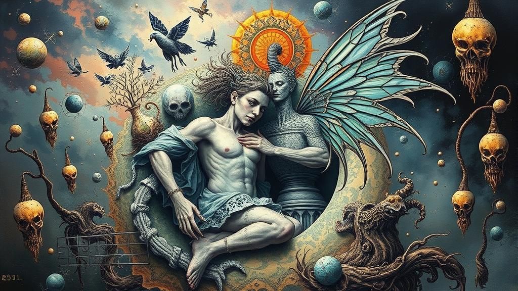 Fractal Fairy in Dystopian Surrealism