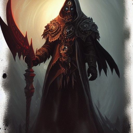 Lich King in Sinister Digital Art Style