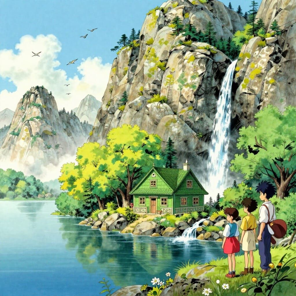 The Little Green Cottage on the Lake