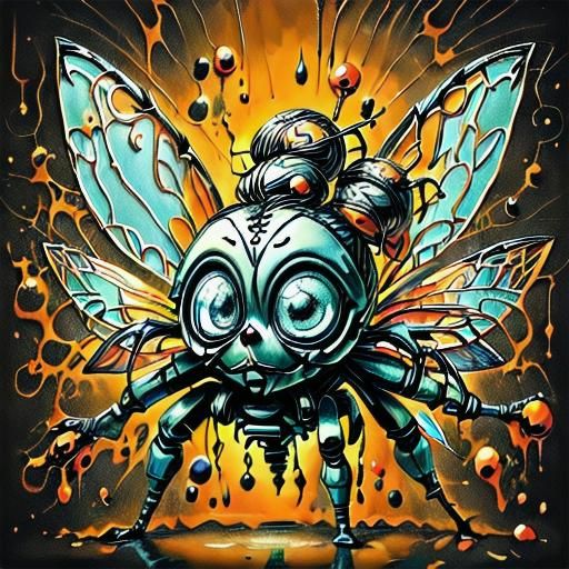 <lora:Buggy Buggy, NoirExpress, Lunatic SD15> Cute Bug  quad 2