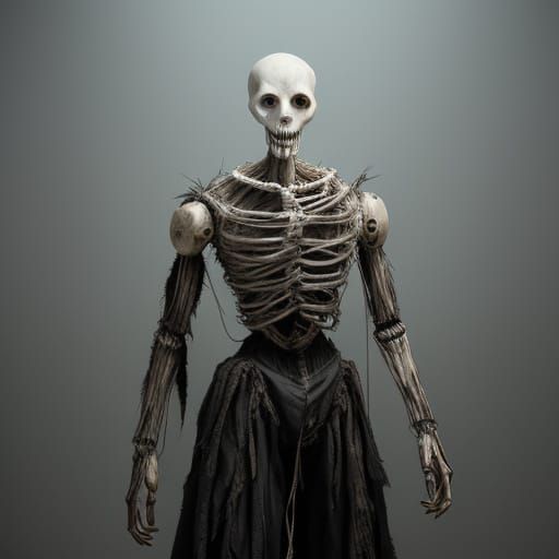 Hollow Husk Animatronic: Uncanny Valley Horror