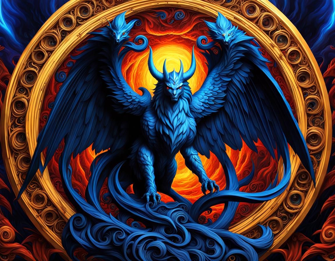 The Horned Blue Griffin