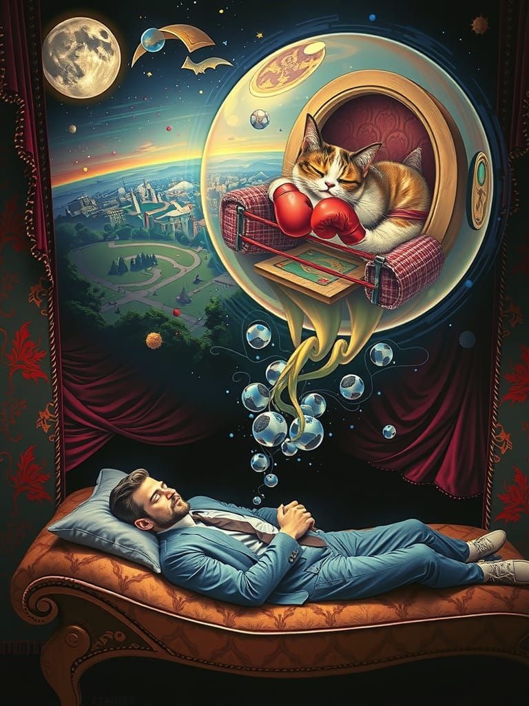 Serene Gentleman Lost in Dream World