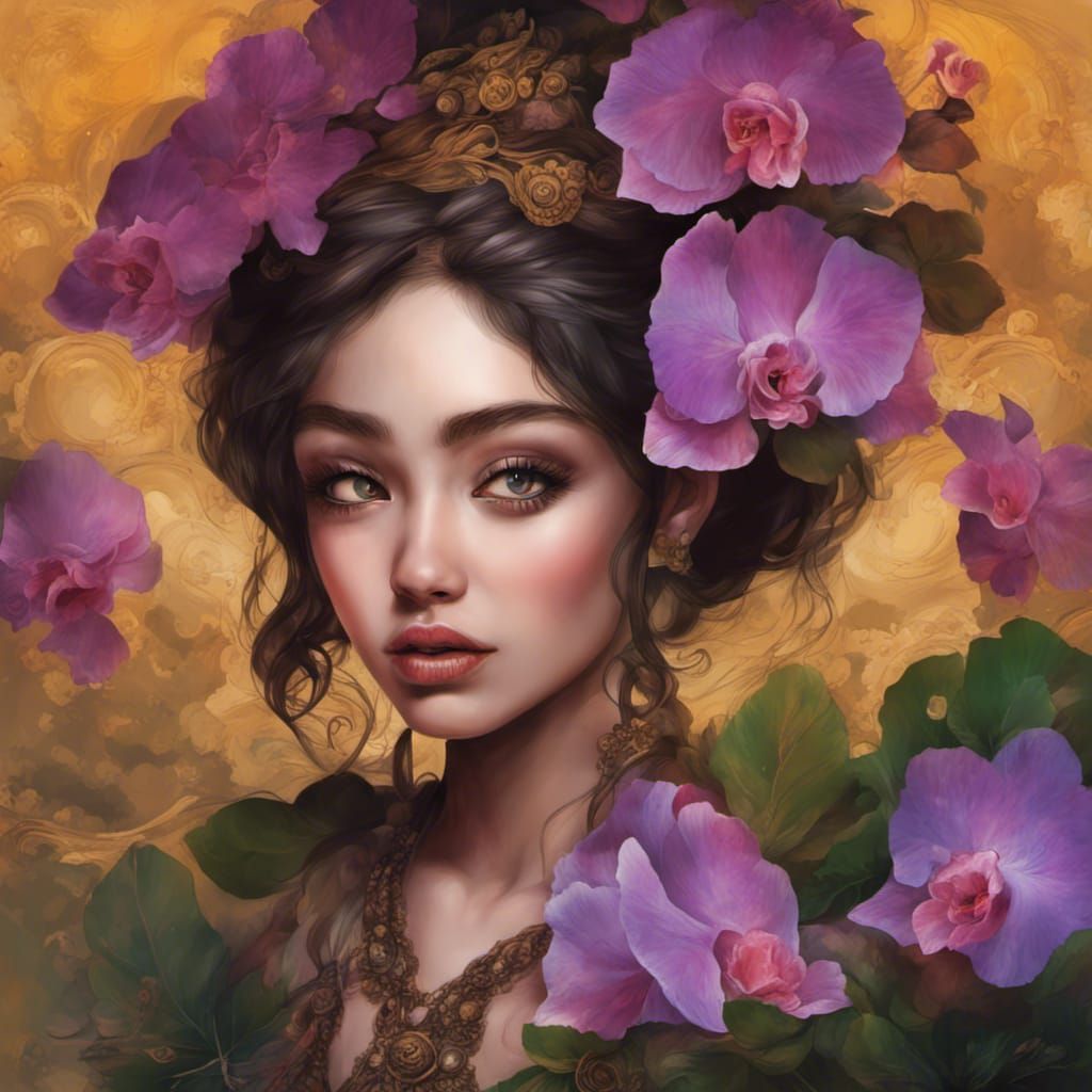 Detailed AI Portrait of a Beautiful Face