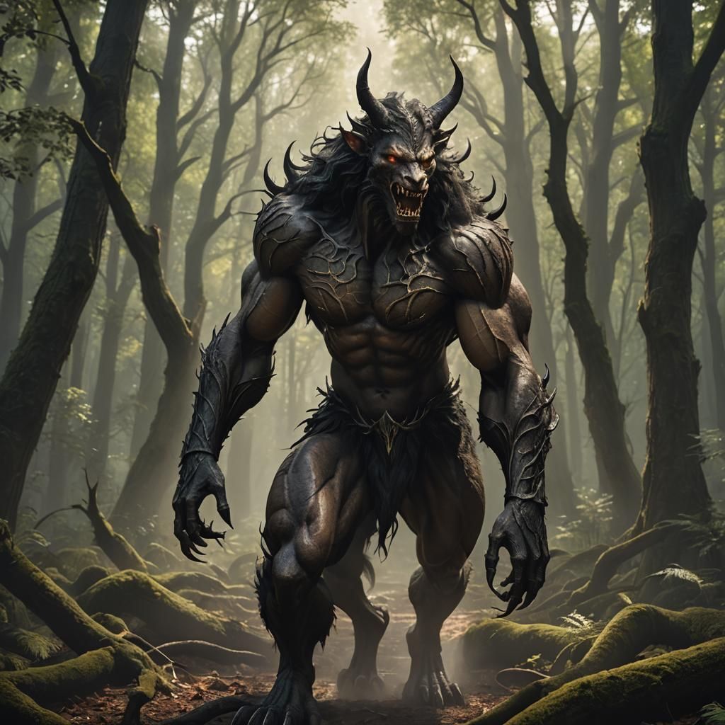 Incubus Kael: Allure and Ferocity in Hyperrealism