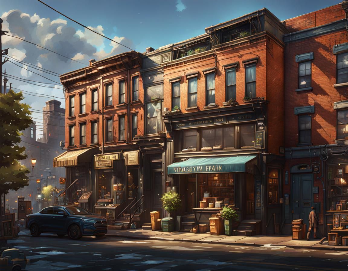 Small Factories Thrive in Brooklyn: 8K Concept Art