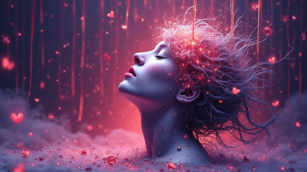 Abstract Art Capturing Memory's Torment