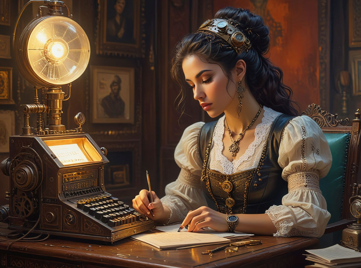 Steampunk Actuary Calculating with a Hyperdetailed Device