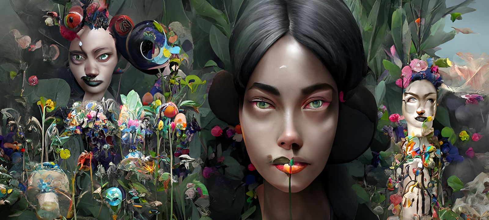 Forest Witches in a Kaleidoscopic Jungle