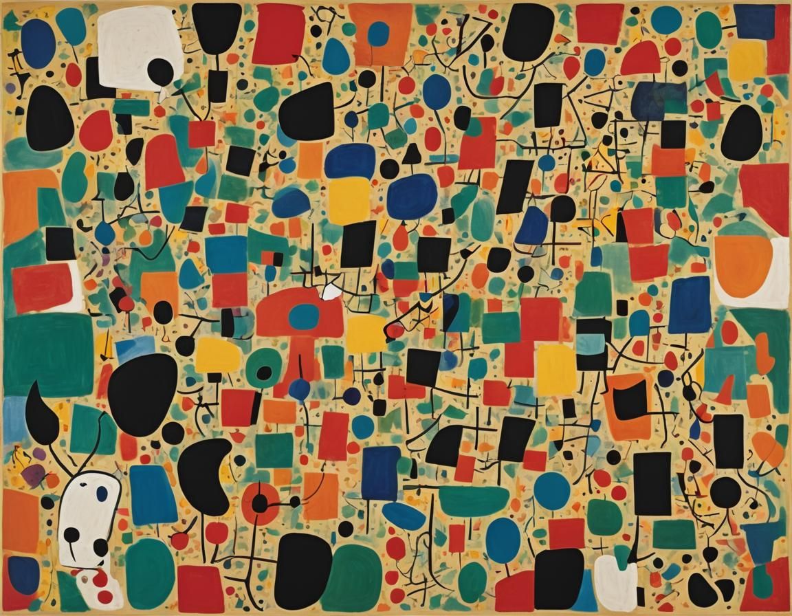 Explosion of Color: Abstract Shapes in Bold Art