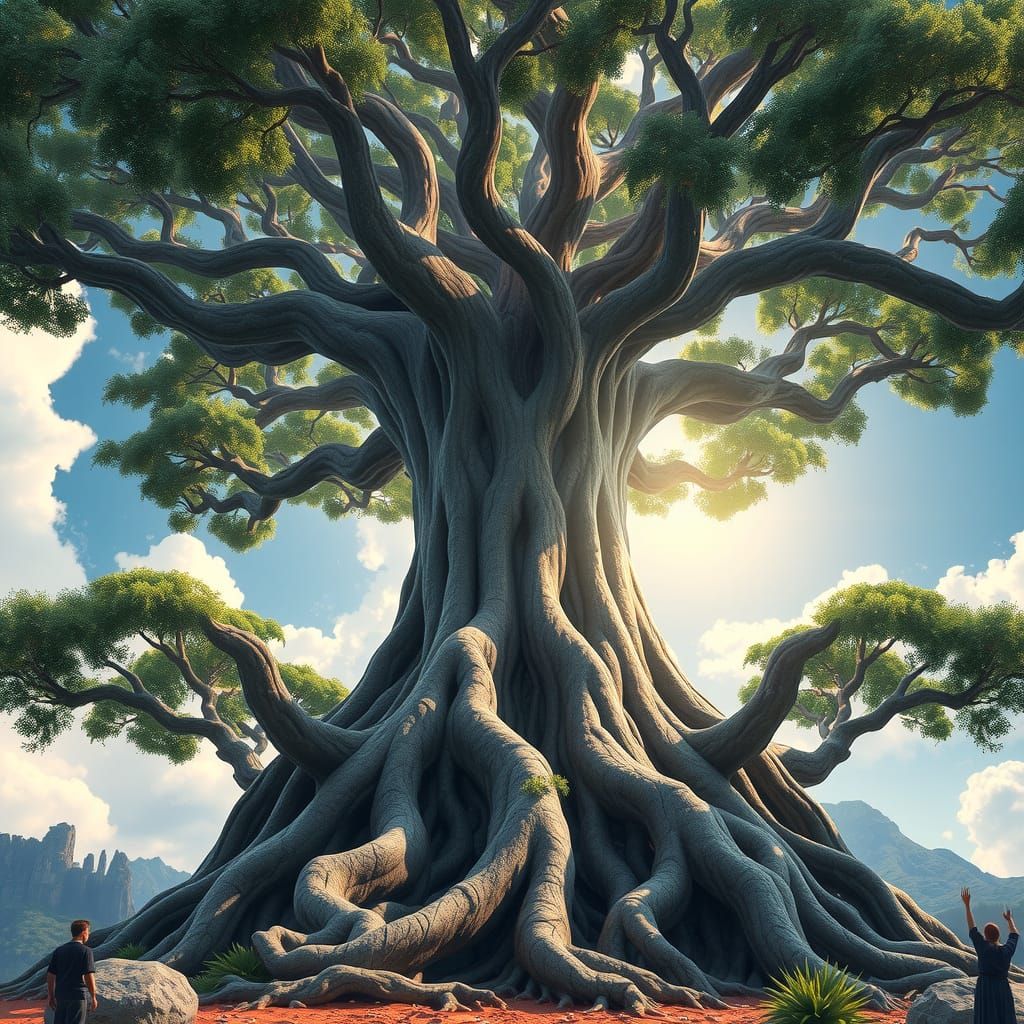 Colossal Tree of Earth's History, Digital Illustration