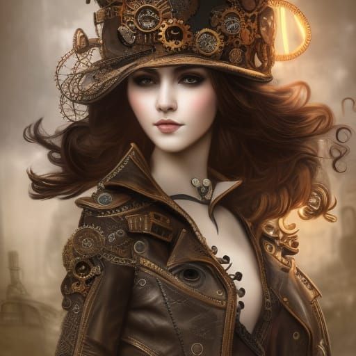 steampunk girl.