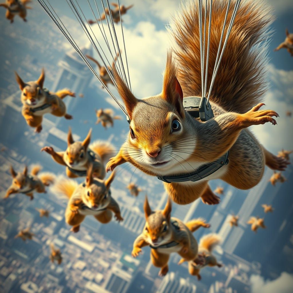 GI Joe Squirrels Invade the City