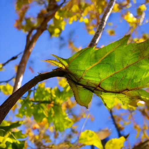 Lone Leaf Tenacity: A Study in Resilience