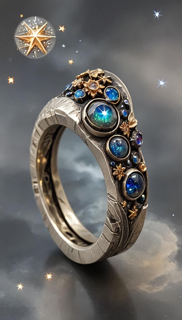 Cosmic Ring Leader in Impasto Style