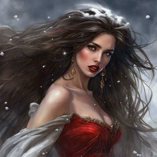 Elegant Princess Portrait in Fantasy Style
