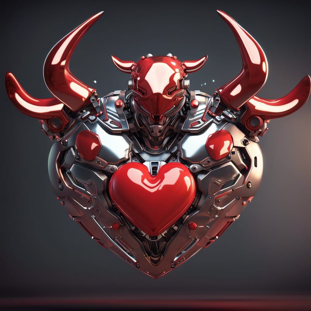 Futuristic Mechanical Bull with Beating Heart