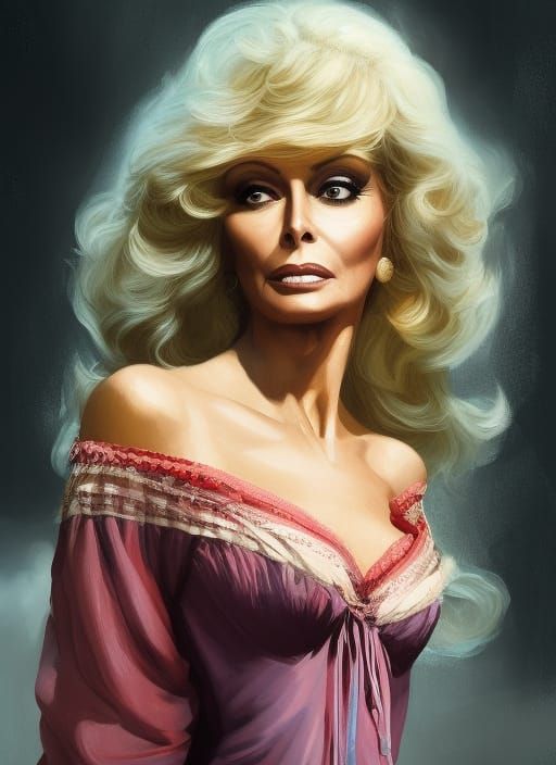 Victorian Horror: Young Woman in Thunderstorm, Hyperrealisti...