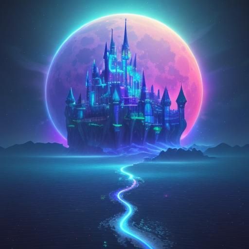 Miniature Fantasy World in Low-Poly Art Rainbow