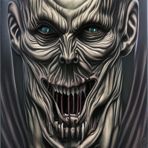 Horrifying Giger Creature Roars Through City