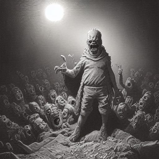 Simpsons Horror in Gustave Doré Style