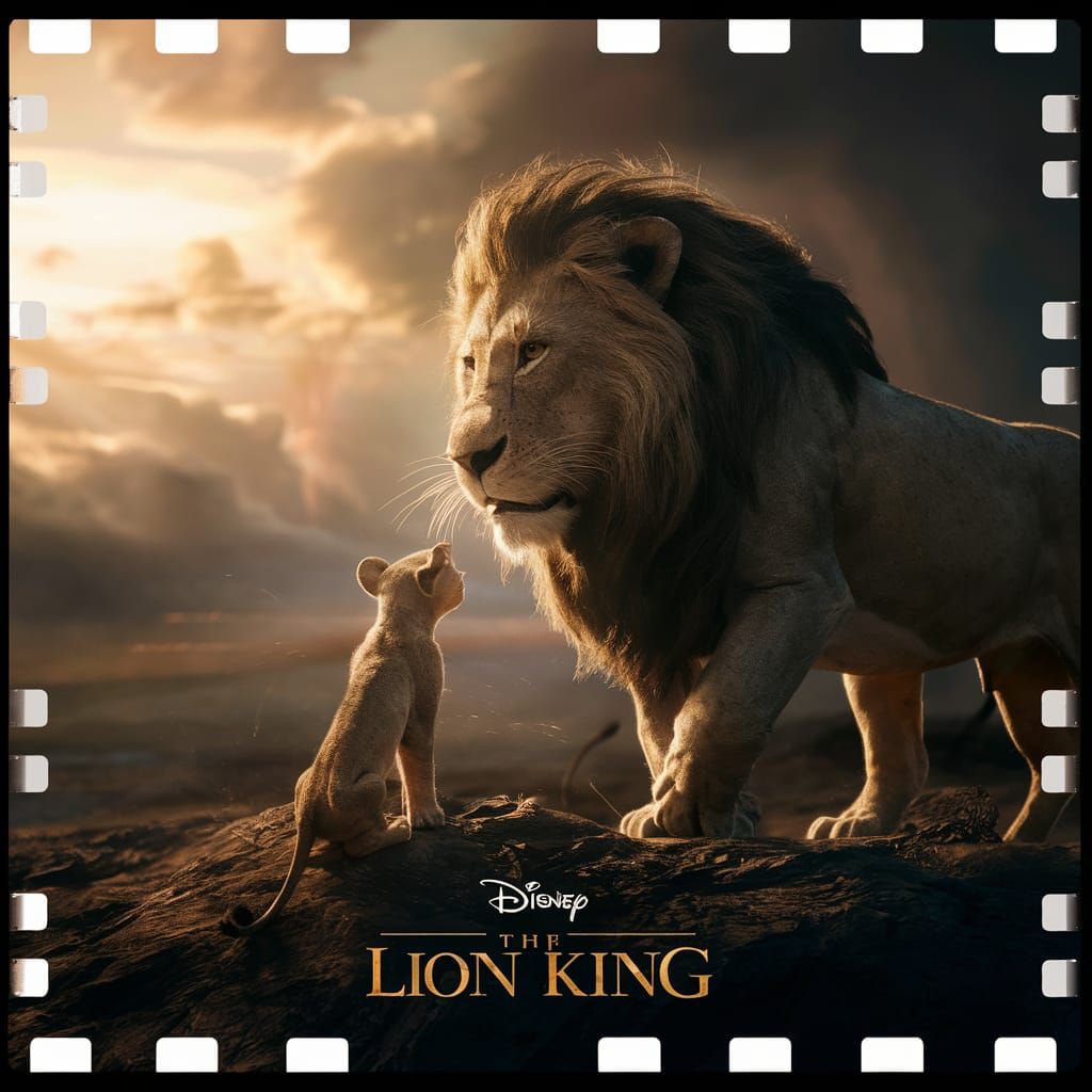 Epic Lion King Cinematic Film Still