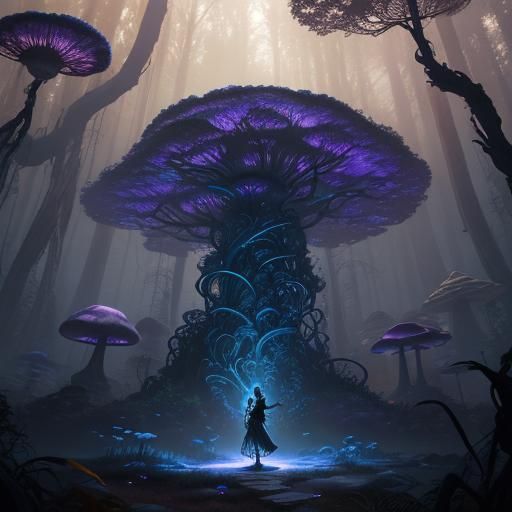 Ethereal Maiden in Mystic Forest