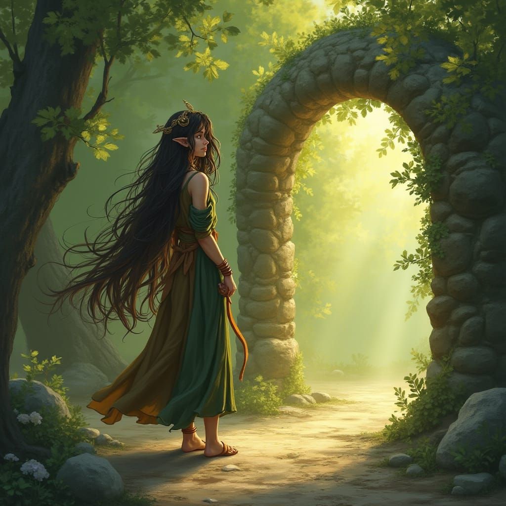 Saroya the Elf Finds an Open Door