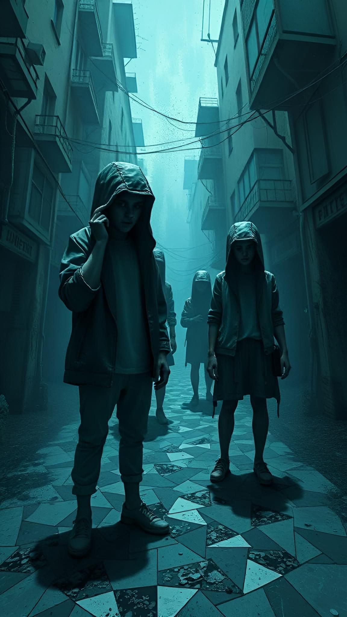 Corrupted Polygonal Patterns: A Nightmarish Mashup