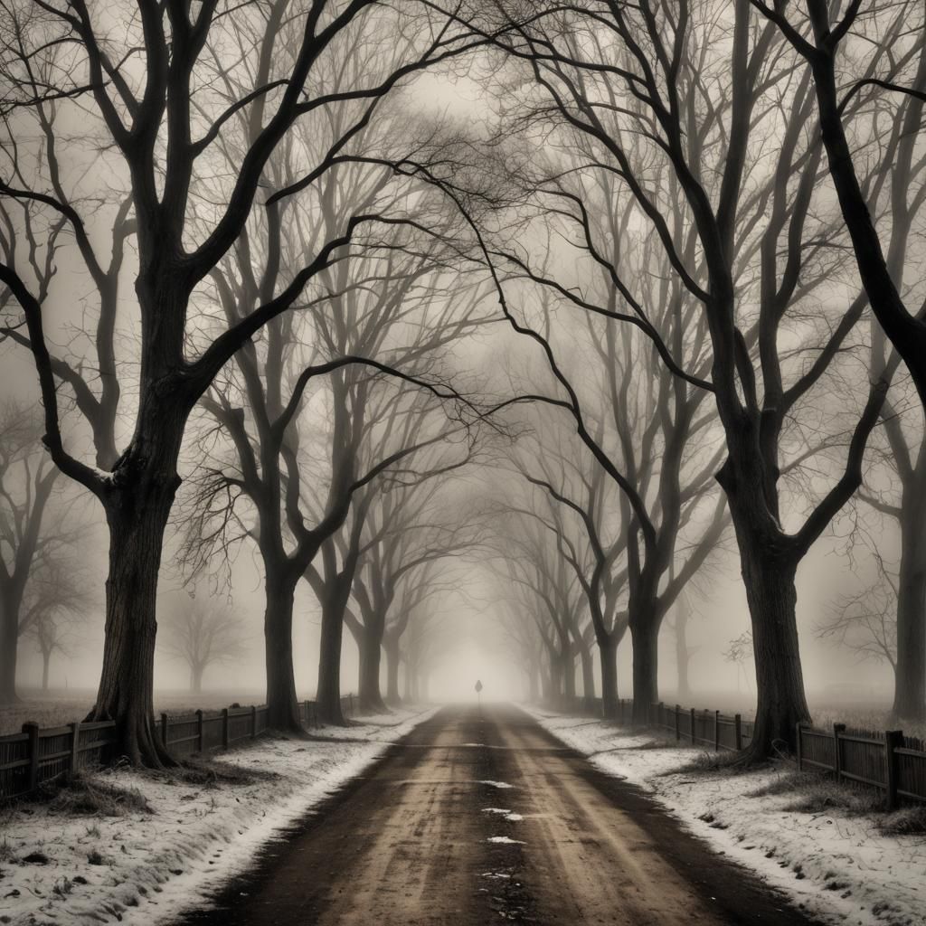 Atmospheric Image of Hope in Emptiness