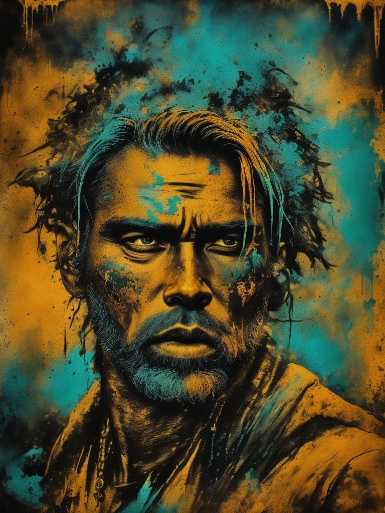 Afro-Futuristic Dystopian Scene: Usheen's Immortal Sleep