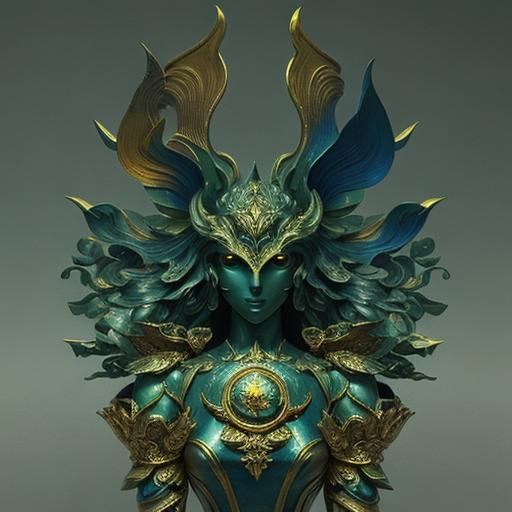 Fractal Face with Geometric Typography in 3D