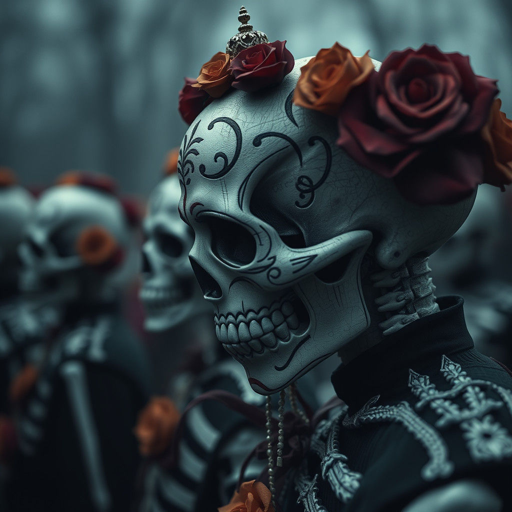 Hyperrealistic Day of the Dead Celebration