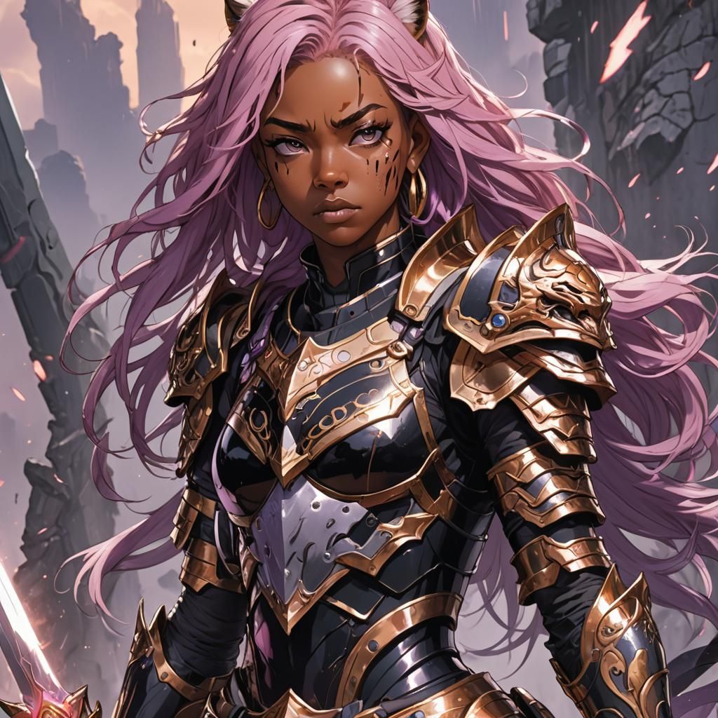 Anime Tiger Warrior with Greatsword