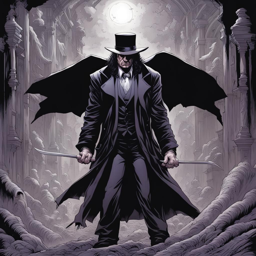 Undertaker in Comic Book Art Style