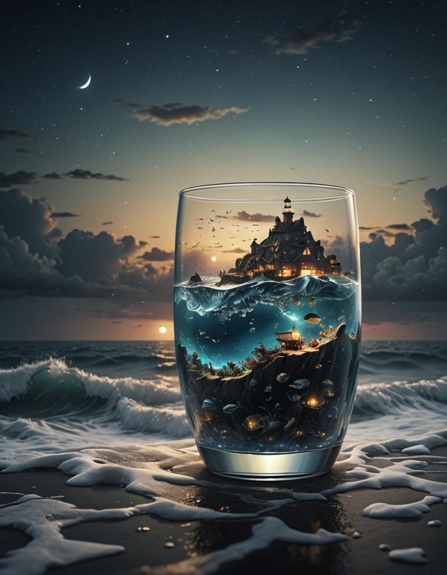 Ocean in a Glass: Digital Matte Painting
